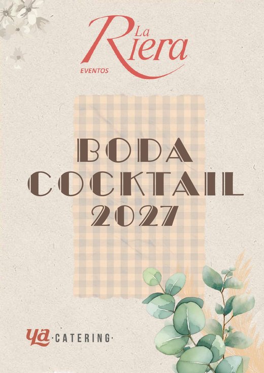 Portada del dossier de boda cocktail 2027