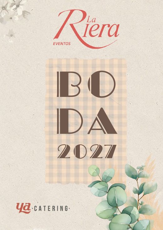 Portada del dossier de bodas 2027