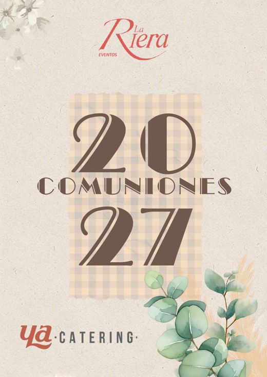 Portada del dossier de comuniones 2027