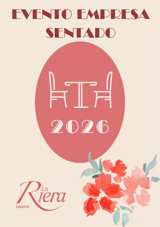 Portada del dossier de evento sentado empresa 2026